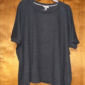 UMGEE dark grey waffle knit top